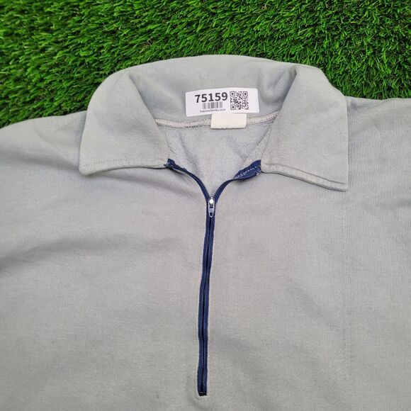 Vintage 80s MOD Sweatshirt Large 23x27 Gray - Picture 11 of 13